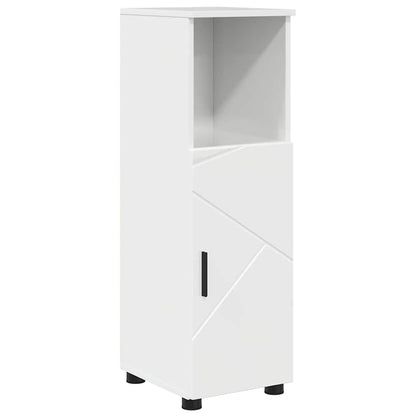 Set di mobili per il bagno con porta 4 pcs Bianco Lucido | homemem39