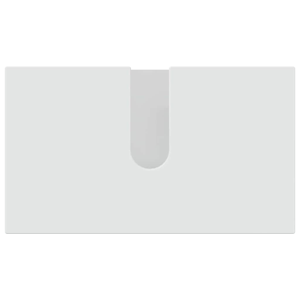 Set di mobili per il bagno con porta 4 pcs Bianco Lucido | homemem39