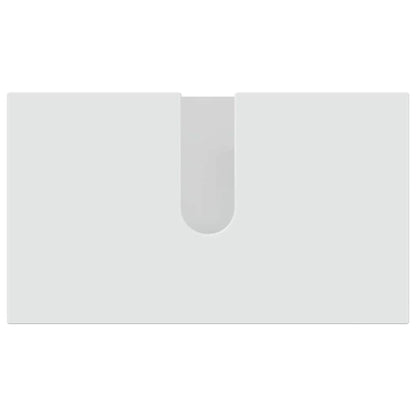 Set di mobili per il bagno con porta 4 pcs Bianco Lucido | homemem39