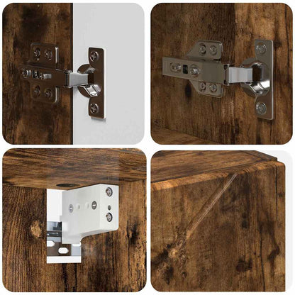 Set di mobili per il bagno 4 pz Rovere fumé 61 x 35 x 64 cm | homemem39