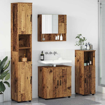 Set di mobili per il bagno 4 pz Legno vecchio 61 x 35 x 64 cm | homemem39