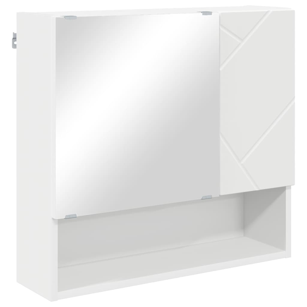 Set di mobili per il bagno con cassetto con porta 4 pcs Bianco | homemem39