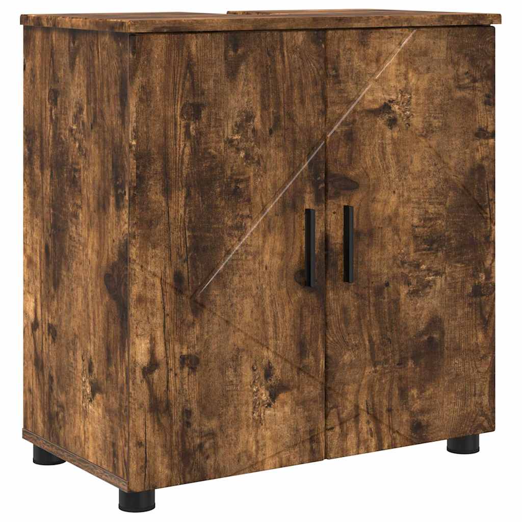 Set di mobili per il bagno 4 pz Rovere fumé 61 x 35 x 64 cm | homemem39