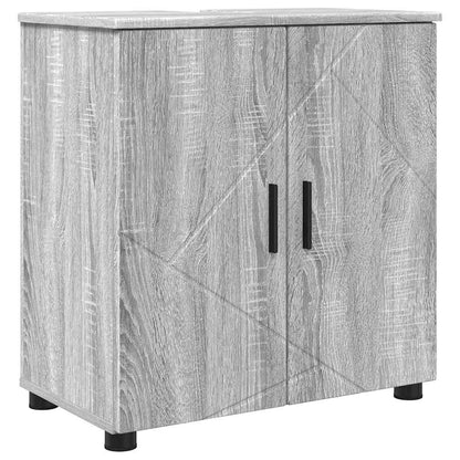 Set di mobili per il bagno 4 pz Grigio Sonoma 61 x 35 x 64 cm | homemem39
