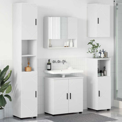 Set di mobili per il bagno 5 pz Bianco 61 x 35 x 64 cm