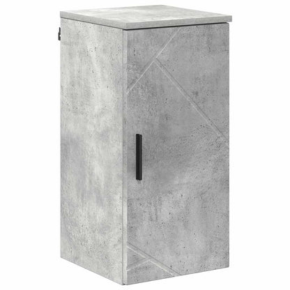 Set di mobili per il bagno con porta 5 pcs Grigio cemento | homemem39