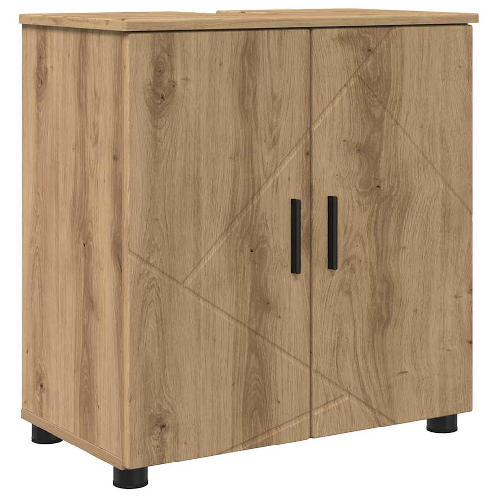 Set di mobili per il bagno 5 pz Rovere artigianale | homemem39