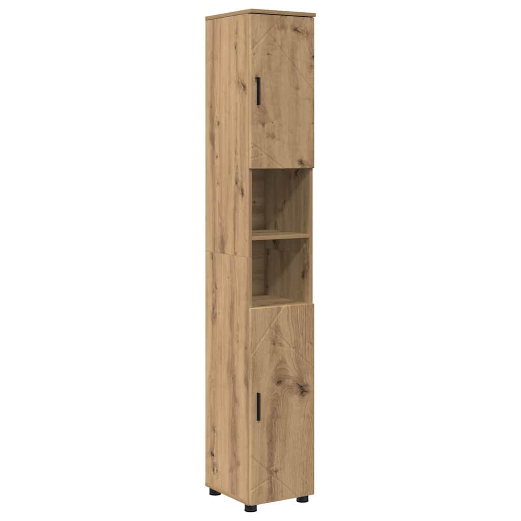 Set di mobili per il bagno 5 pz Rovere artigianale | homemem39