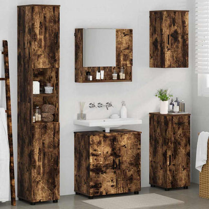 Set di mobili per il bagno 5 pz Rovere fumé 61 x 35 x 64 cm | homemem39