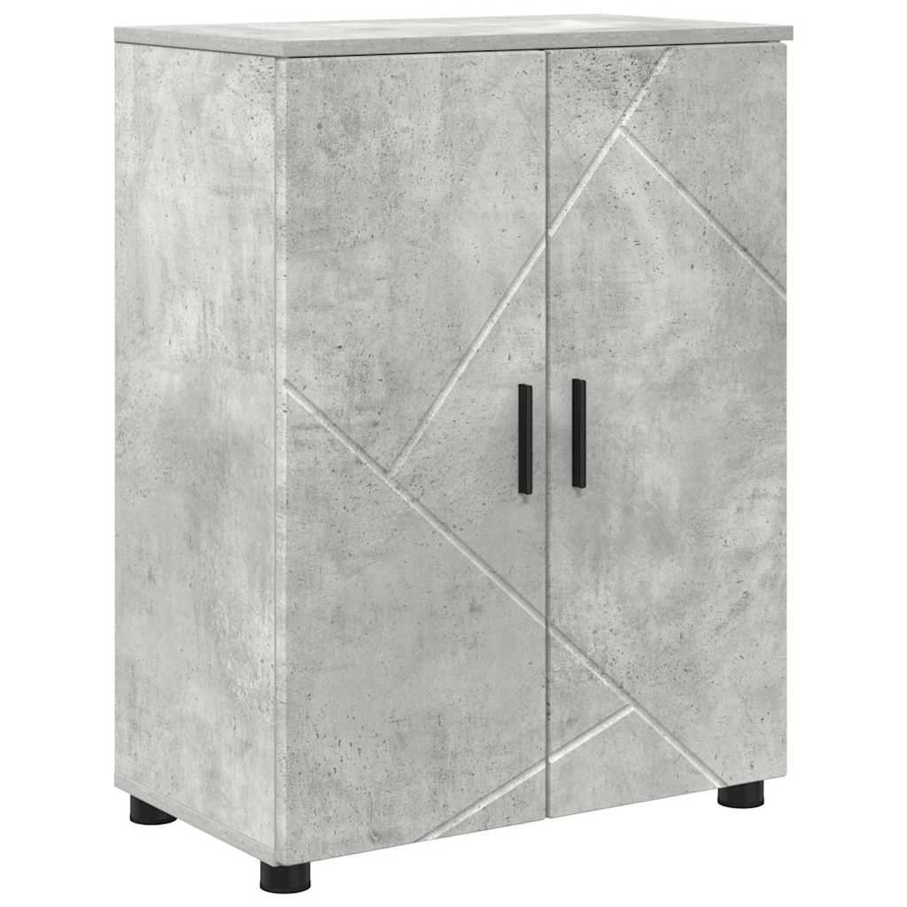 Set di mobili per il bagno 4 pz Grigio cemento 61 x 35 x 64 cm | homemem39