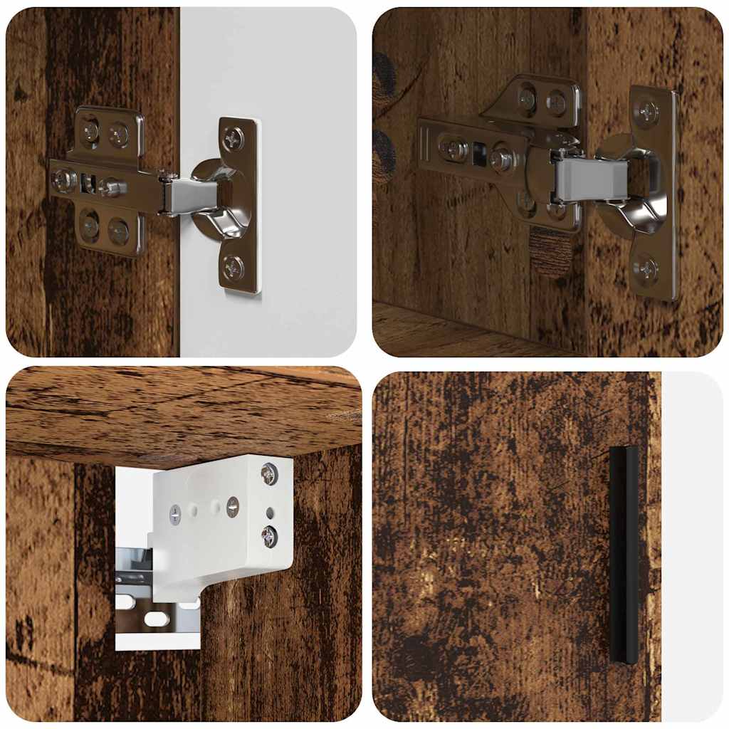 Set di mobili per il bagno 4 pz Legno vecchio 61 x 35 x 64 cm | homemem39