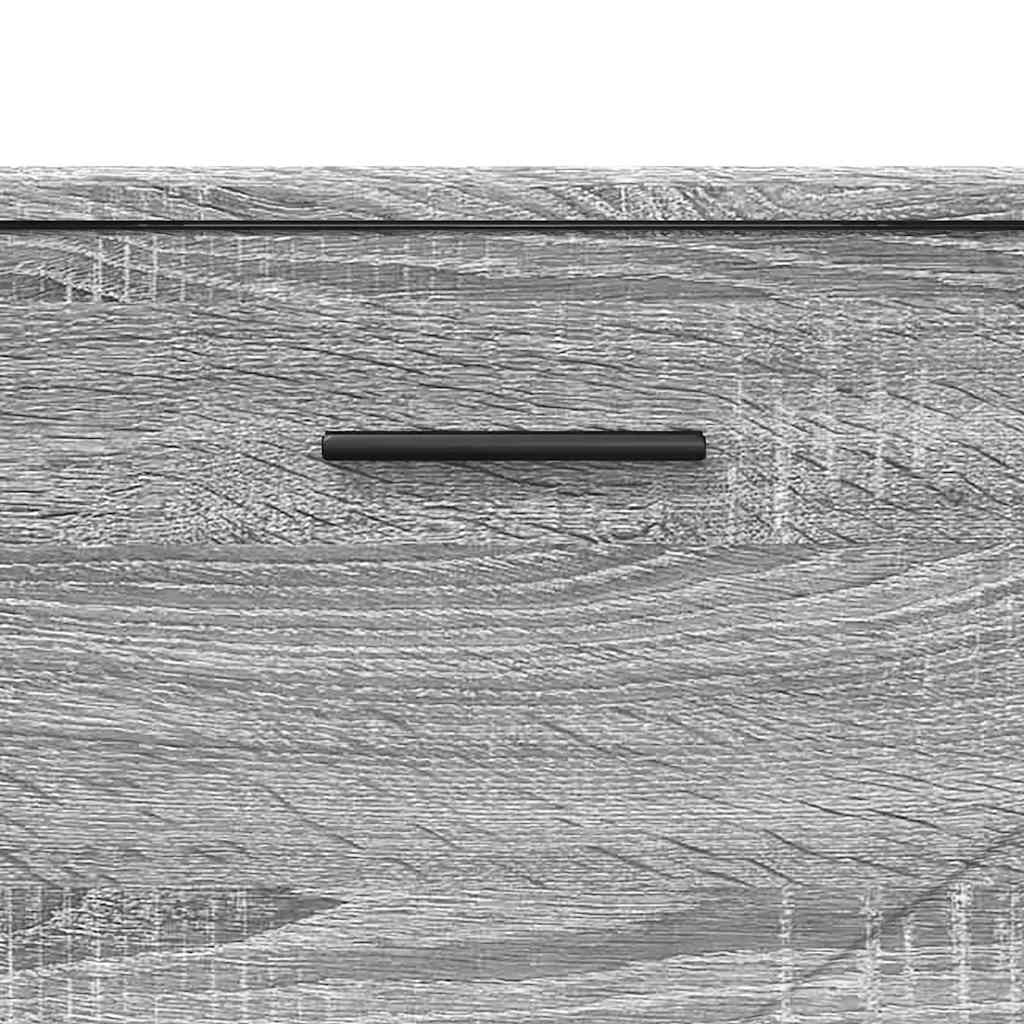 Set di mobili per il bagno con cassetto 3 pcs Grigio Sonoma