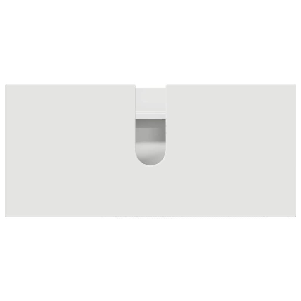 Set di mobili per il bagno con cassetto con porta 3 pcs Bianco