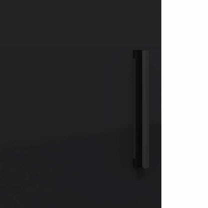 Set di mobili per il bagno con cassetto con porta 3 pcs Nero | homemem39