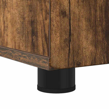 Set di mobili per il bagno con cassetto 3 pcs Rovere fumé