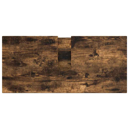 Set di mobili per il bagno con cassetto 3 pcs Rovere fumé