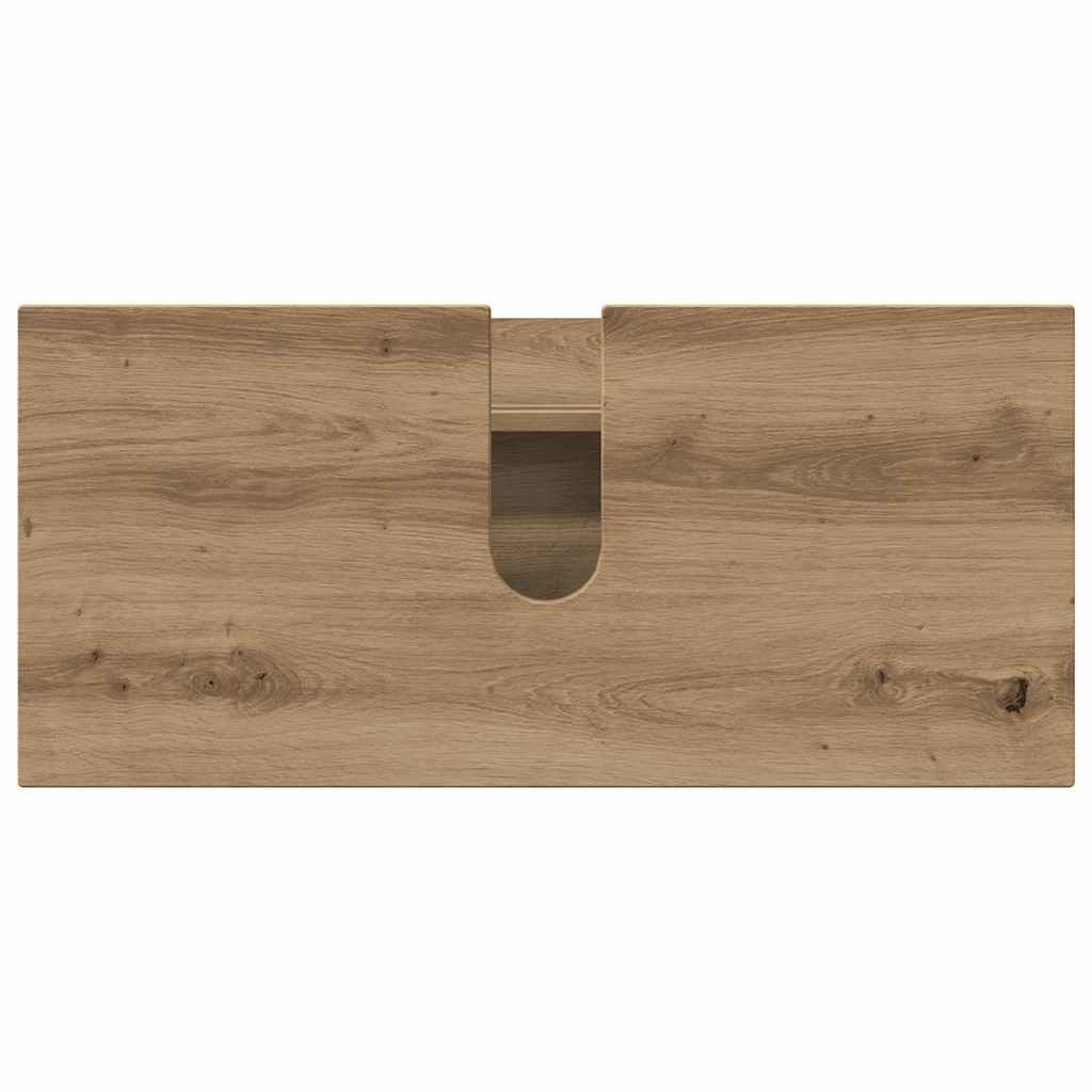 Set di mobili per il bagno con porta 3 pcs Rovere artigianale