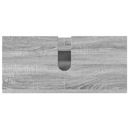 Set di mobili per il bagno con cassetto 5 pcs Grigio Sonoma