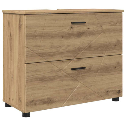 Set di mobili per il bagno 5 pz Rovere artigianale | homemem39