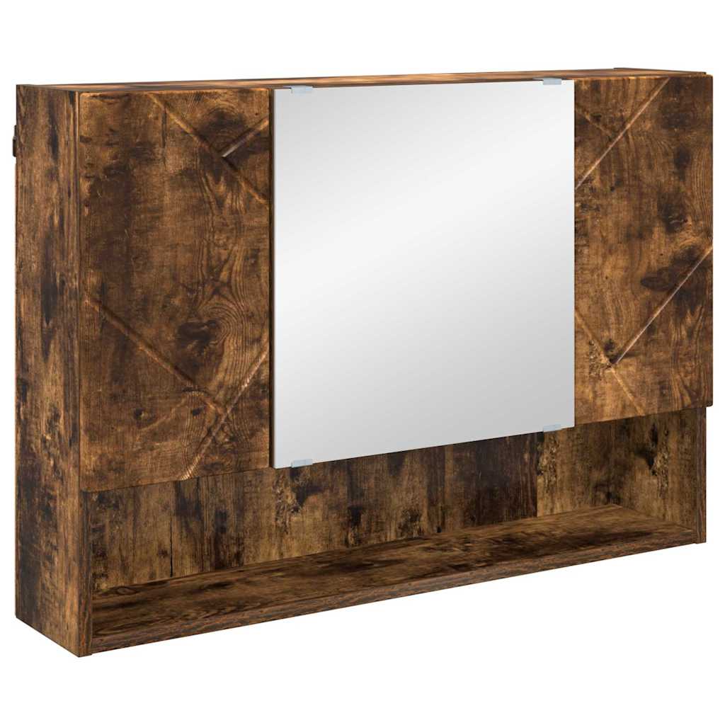 Set di mobili per il bagno 5 pz Rovere fumé 35 x 30 x 192 cm | homemem39