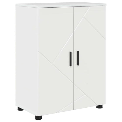 Set di mobili per il bagno con cassetto 4 pcs Bianco Lucido | homemem39