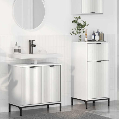 Set di mobili per il bagno 2 pz Bianco 39,5 x 36 x 88 cm | homemem39