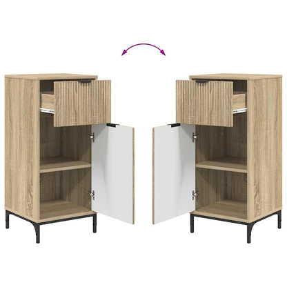 Set di mobili per il bagno con cassetto 2 pcs Rovere Sonoma | homemem39