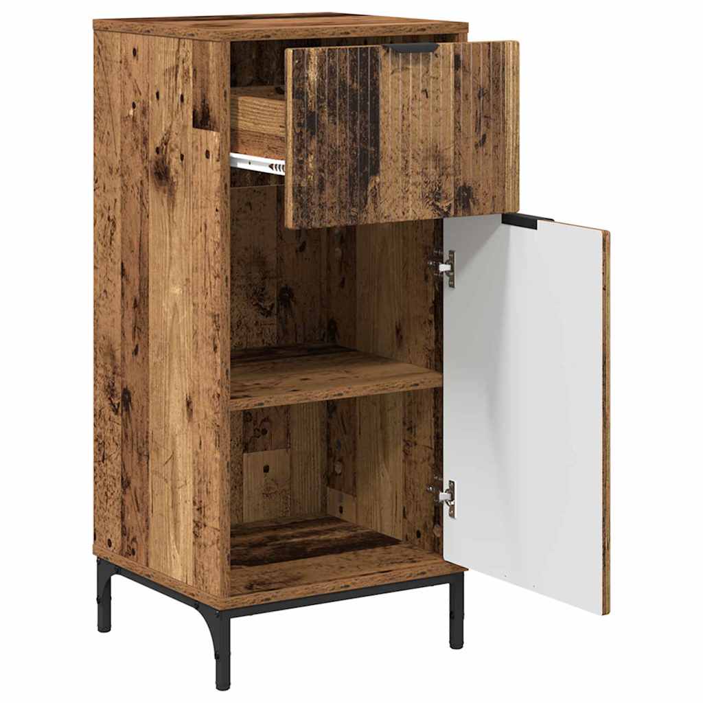 Set di mobili per il bagno con cassetto 2 pcs Legno vecchio | homemem39