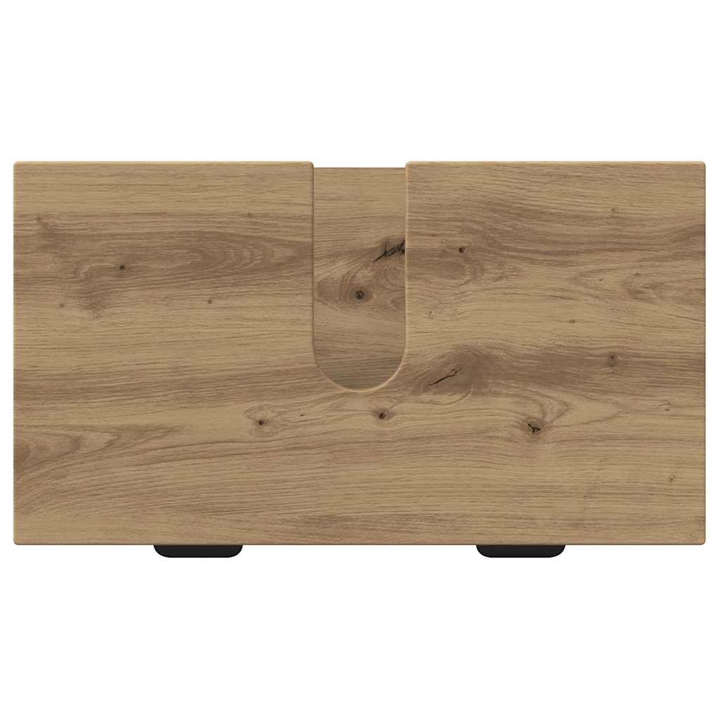 Set di mobili per il bagno 2 pz Rovere artigianale | homemem39