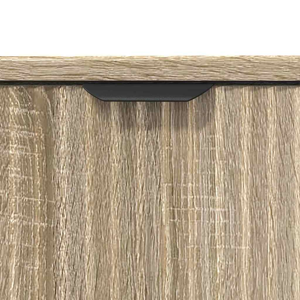 Set di mobili per il bagno con cassetto 3 pcs rovere sonoma | homemem39