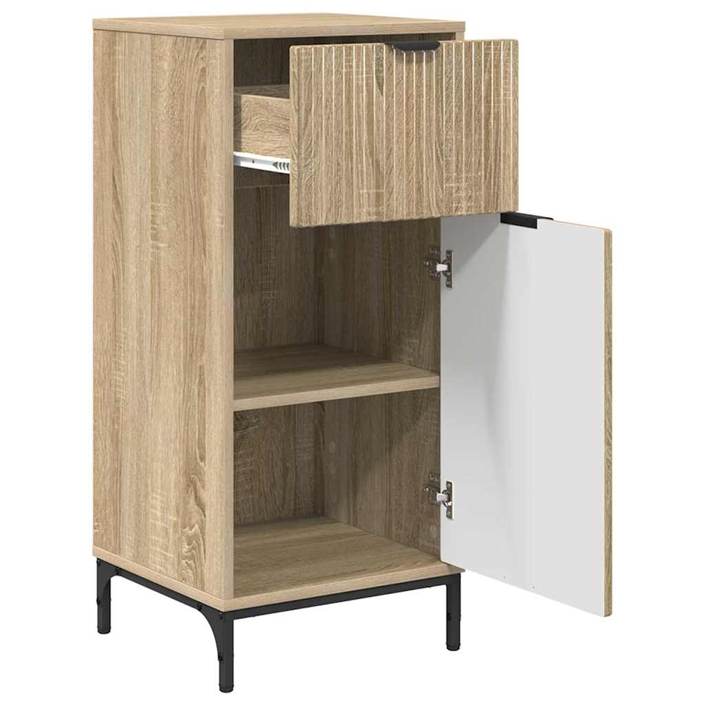 Set di mobili per il bagno con cassetto 3 pcs rovere sonoma | homemem39