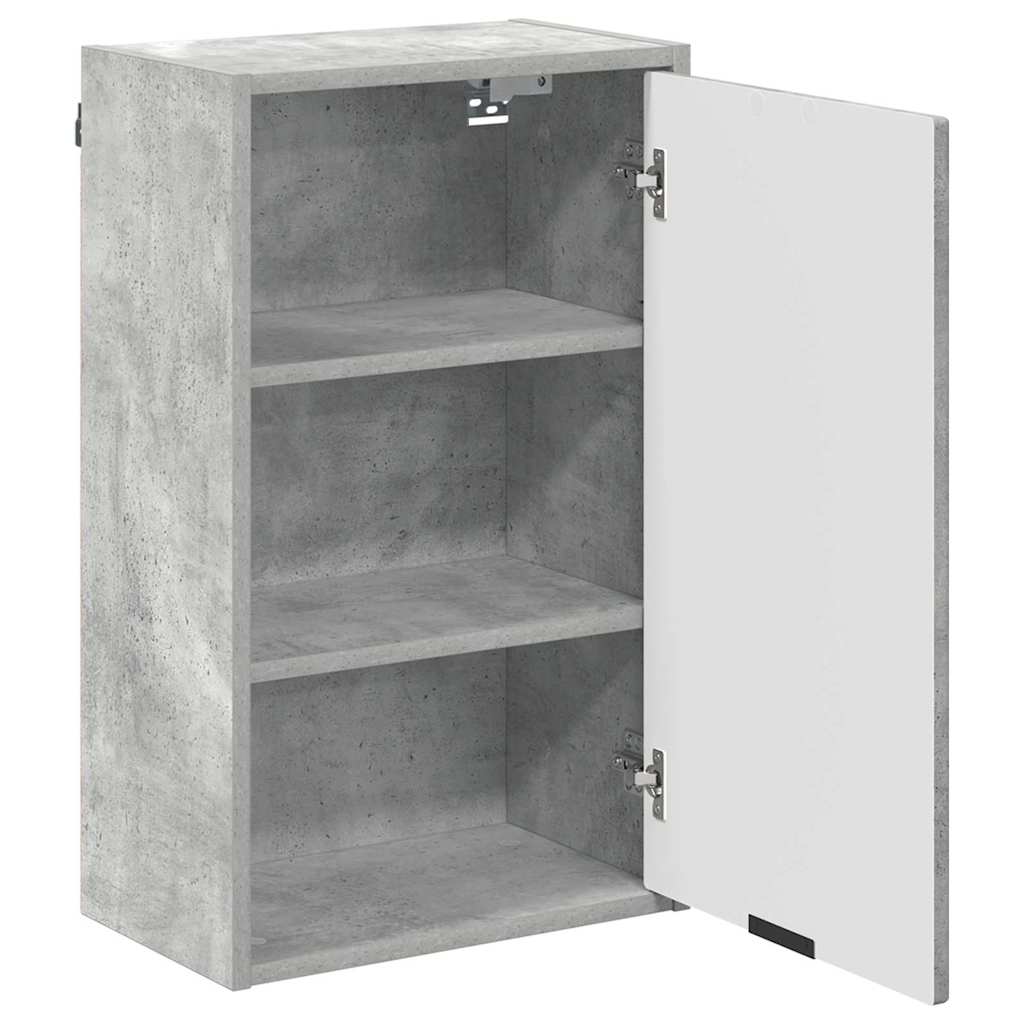 Set di mobili per il bagno con cassetto 3 pcs Grigio cemento | homemem39