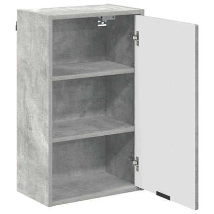 Set di mobili per il bagno con cassetto 3 pcs Grigio cemento | homemem39