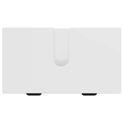 Set di mobili per il bagno con cassetto 3 pcs Bianco lucido