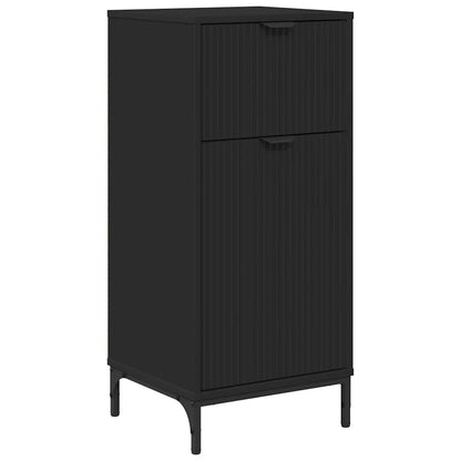 Set di mobili per il bagno Nero Legno ingegnerizzato, Metallo | homemem39