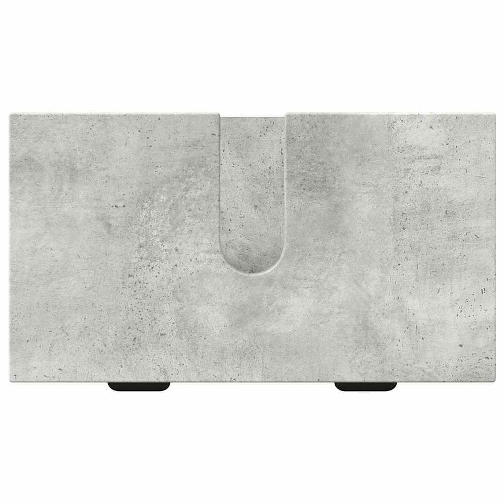 Set di mobili per il bagno con cassetto Grigio cemento | homemem39