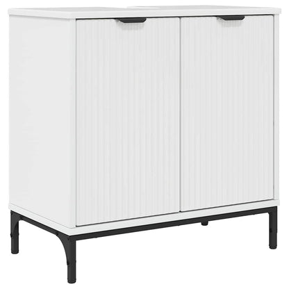 Set di mobili per il bagno con cassetto con porta Bianco Lucido | homemem39
