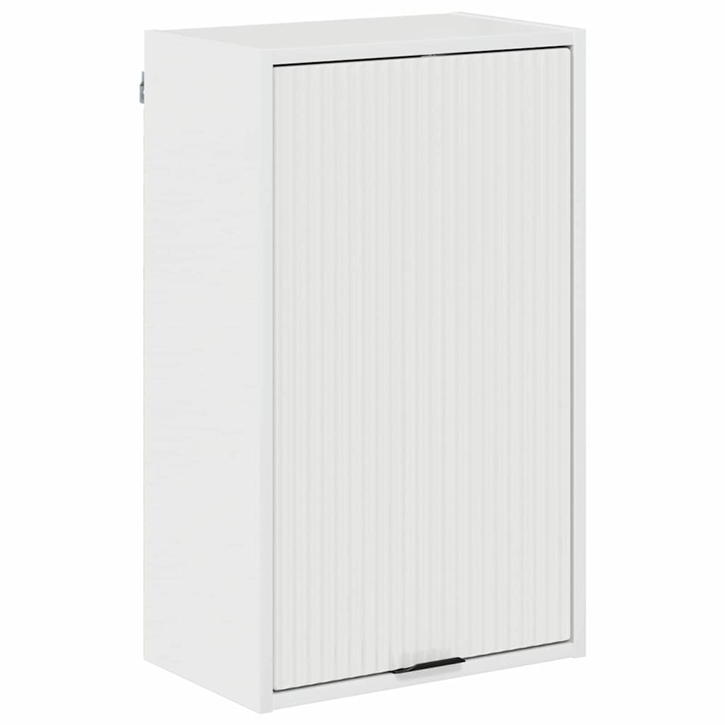 Set di mobili per il bagno con cassetto con porta Bianco Lucido | homemem39