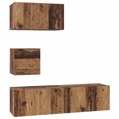 Set mobile TV 4 pcs Legno vecchio 60 x 30 x 30 cm