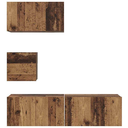 Set mobile TV 4 pcs Legno vecchio 60 x 30 x 30 cm