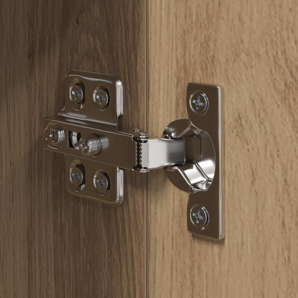 Set mobile TV 8 pz Rovere artigianale Legno ingegnerizzato