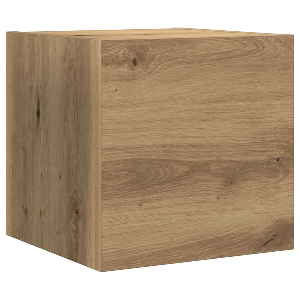 Set mobile TV 8 pz Rovere artigianale Legno ingegnerizzato