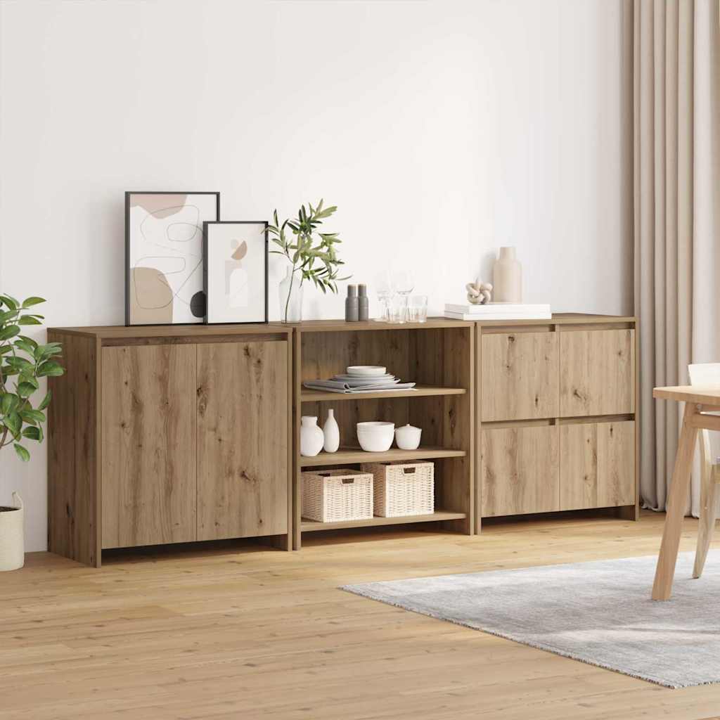 Sideboards 3 pcs rovere artigianale 70 x 41 x 75 cm - homemem39