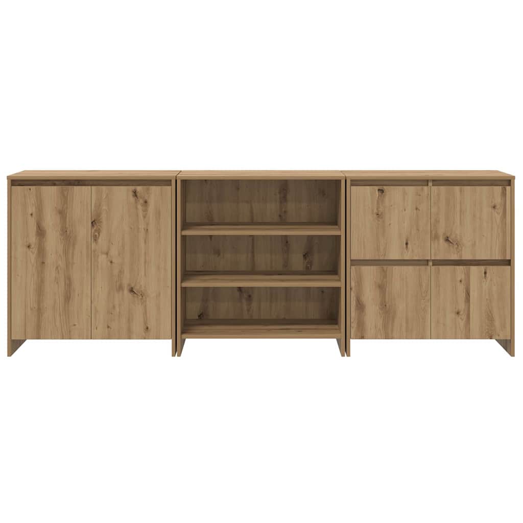 Sideboards 3 pcs rovere artigianale 70 x 41 x 75 cm - homemem39