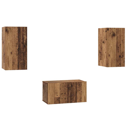 Set mobile TV 3 pcs Legno vecchio 60 x 30 x 30 cm