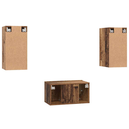 Set mobile TV 3 pcs Legno vecchio 60 x 30 x 30 cm