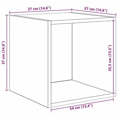Set di mobili TV 2 pcs Legno antico 37 x 37 x 142.5 cm