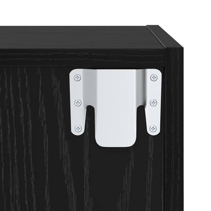 Set di mobili TV 2 pcs Rovere nero 37 x 37 x 142.5 cm