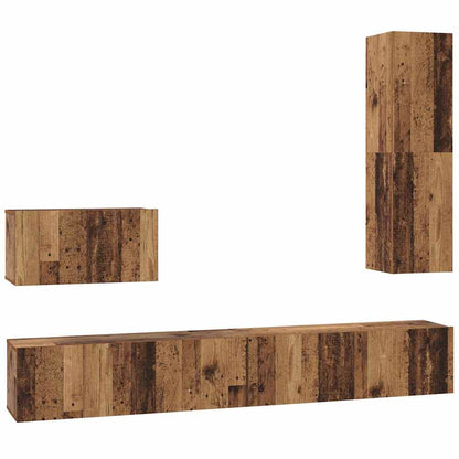 Set di mobili TV 4 pcs Legno vecchio 200 x 30 x 30 cm