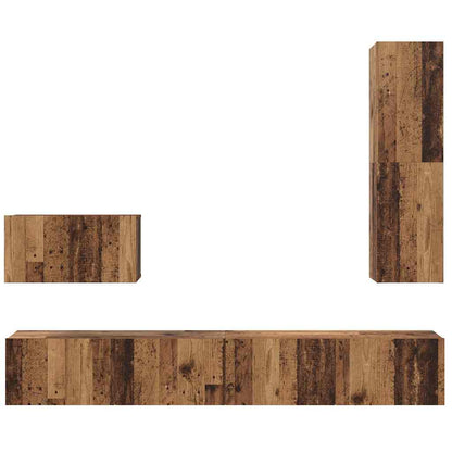 Set di mobili TV 4 pcs Legno vecchio 200 x 30 x 30 cm